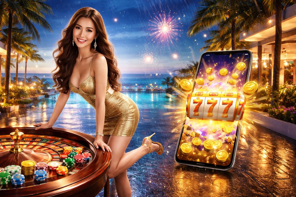 Bãi biển Đà Nẵng với bàn chơi roulette