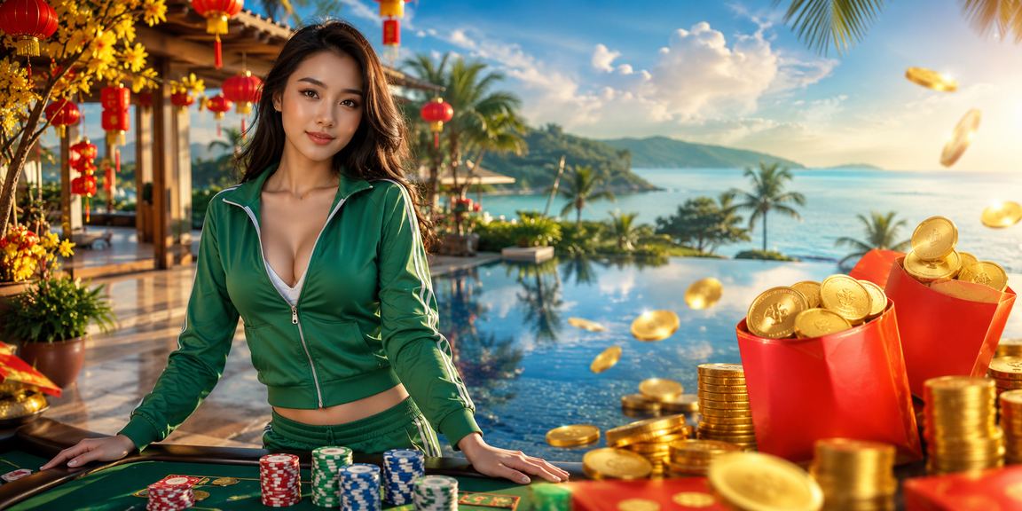 Không khí lễ hội phong bao đỏ may mắn tại Phú Quốc, biểu tượng thưởng trực tuyến